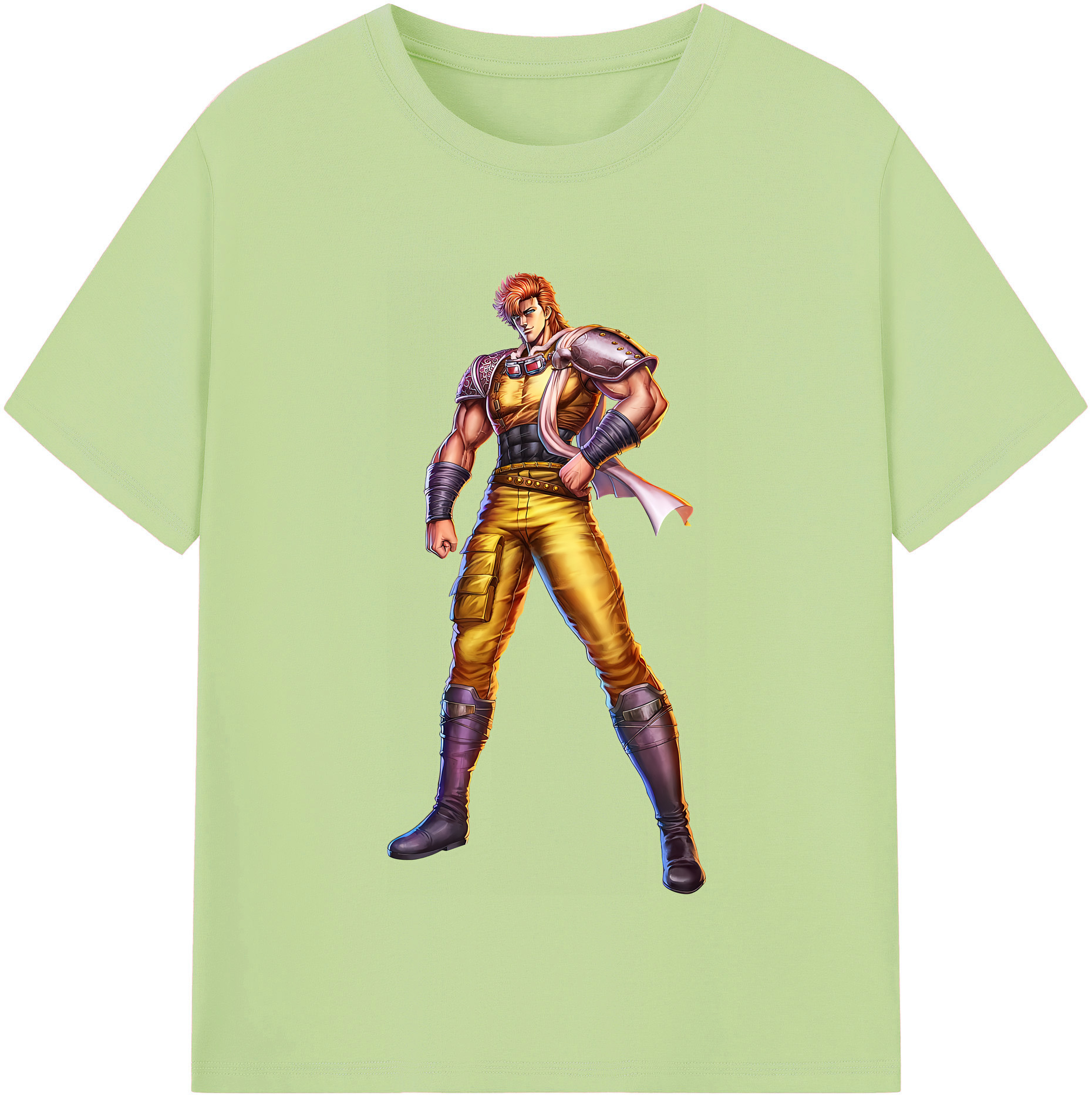 （画像用） 北斗の拳 Fist of the North Star 綿100％半袖Tシャツ（フロントプリント）
